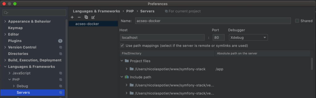 Débugger efficacement un projet Php Symfony 2 phpstorm screen 2