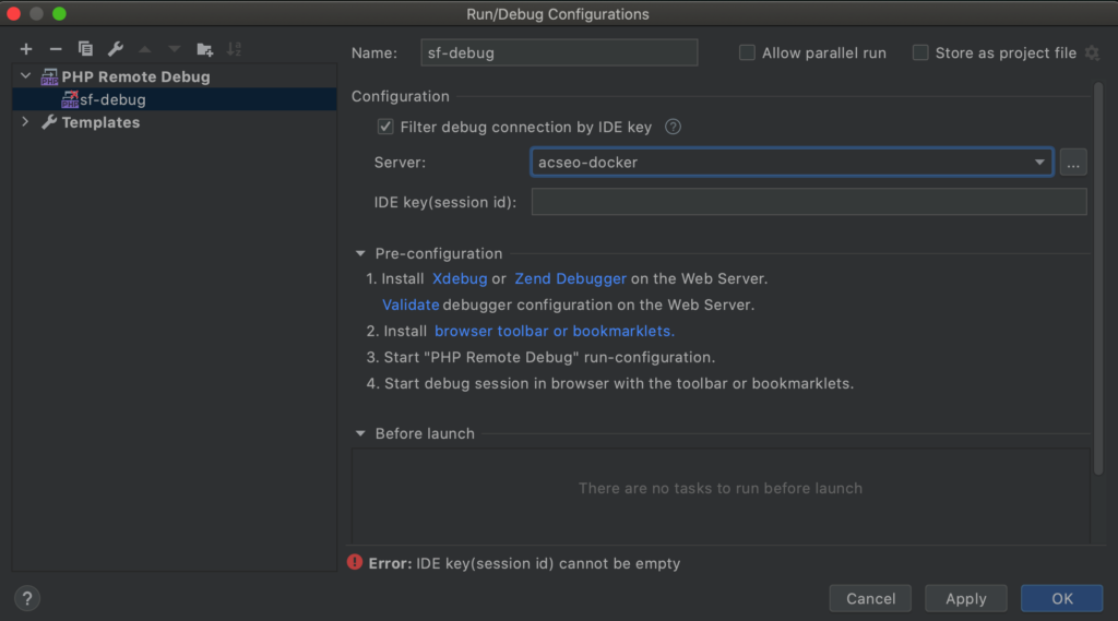 Débugger efficacement un projet Php Symfony 3 phpstorm_screen_2
