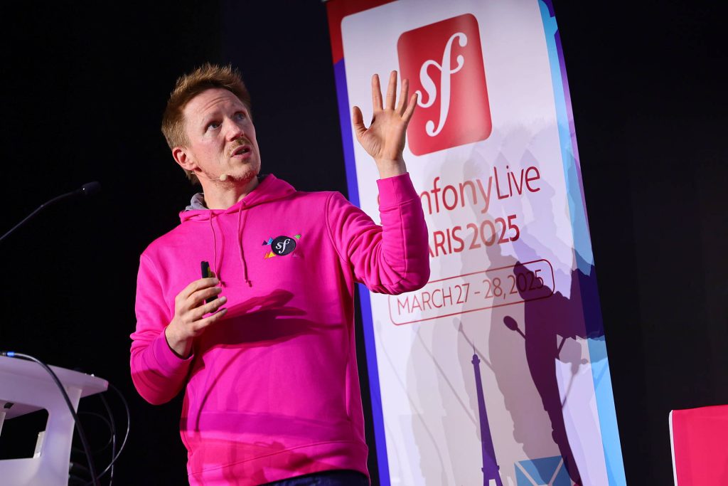 Nicolas Grekas au SymfonyLive Paris 2025 - crédit Photo Wiliam Jezequel