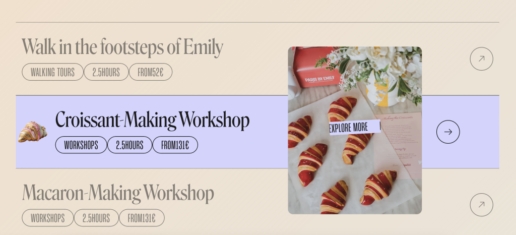 Le site Paris by Emily : une expérience curieuse, ludique et animée 