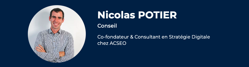 Refonte et optimisation Wordpress du site web d’ACSEO 8 Refonte et optimisation WordPress : Page Auteur Nicolas Potier ACSEO
