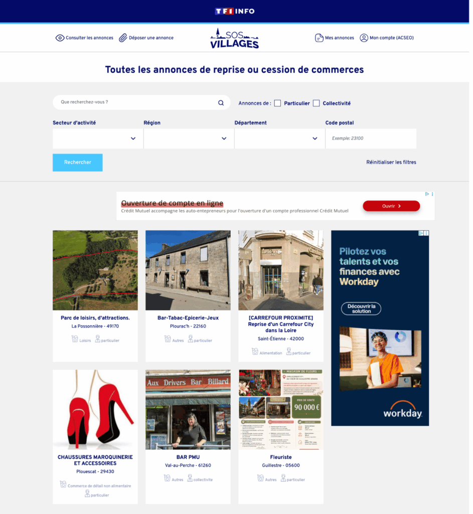 Maintenance et évolutions techniques (TMA) : les coulisses du site SOS Villages pour TF1 2 TF1 SOS Village site web