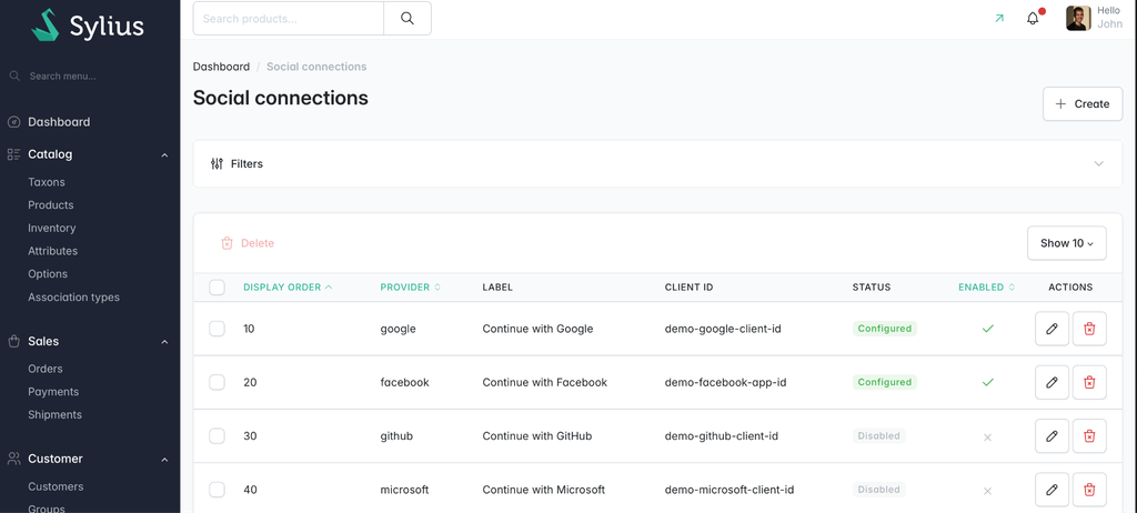 Plugin social login pour Sylius : simplifier la connexion client sans figer la configuration OAuth 2 ACSEO Sylius Social login plugin