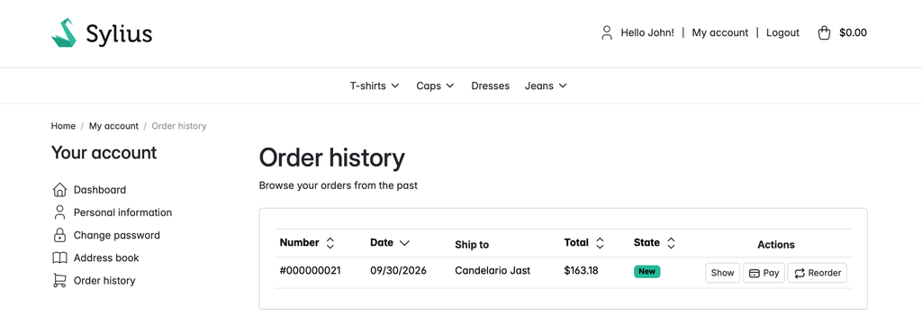 ACSEO Sylius Re Order Plugin : simplifier le reachat dans une boutique Sylius 1 ACSEO Sylius Re Order Plugin