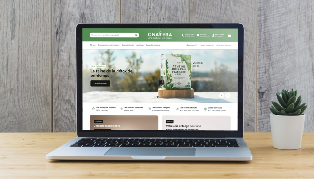 Refonte globale du site e-commerce Onatera