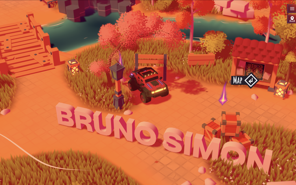 Portfolio de Bruno Simon : une navigation originale et un concept insolite