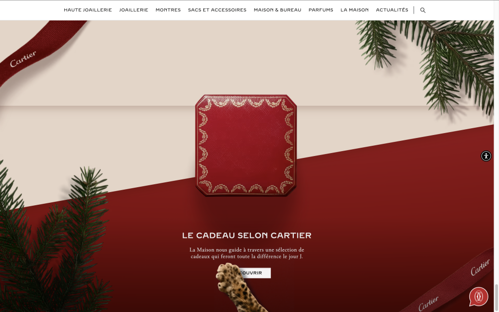 Le site Cartier : "Follow the baby panther" joue à fond la carte du storytelling et de l'émotion"